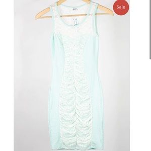 Ladies TURQUOISE Mint Dress Lace